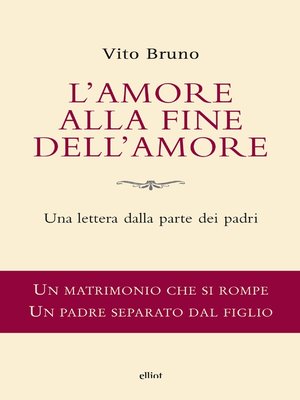 cover image of L'amore alla fine dell'amore